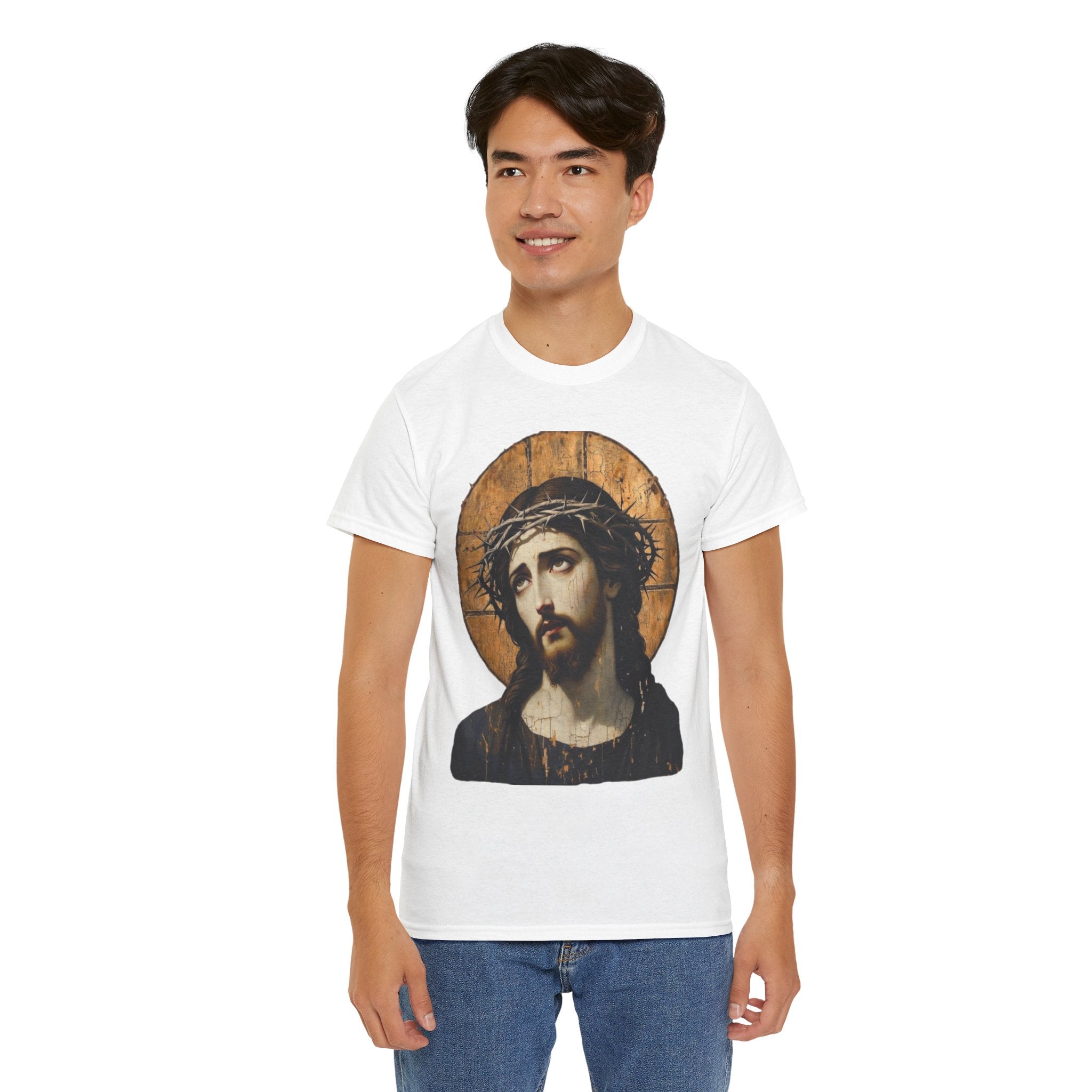 Jesus Crown of Thorns | Heavy T-Shirt