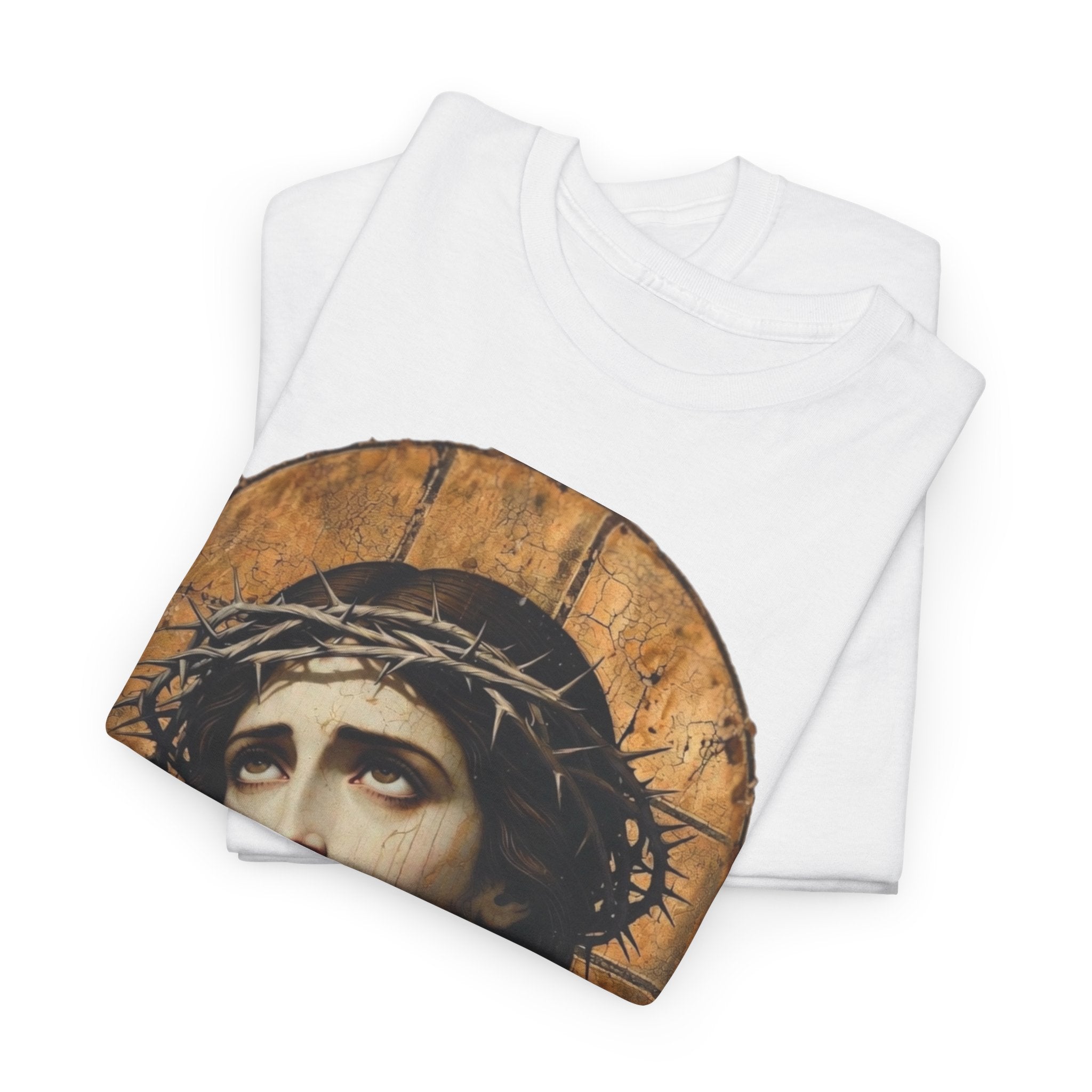 Jesus Crown of Thorns | Heavy T-Shirt
