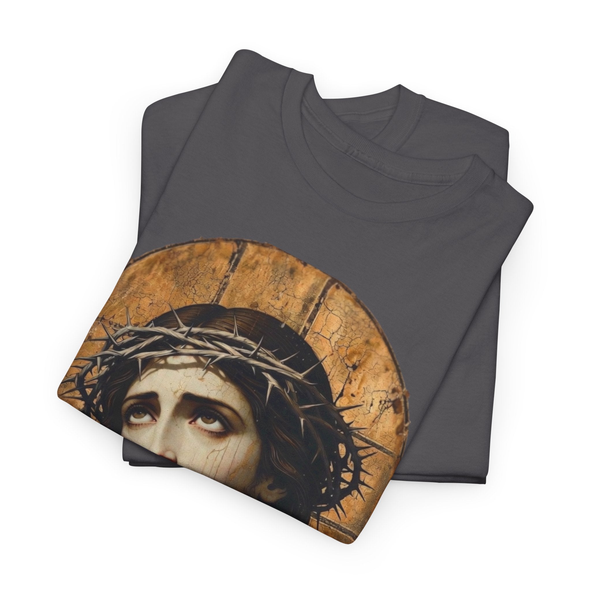 Jesus Crown of Thorns | Heavy T-Shirt