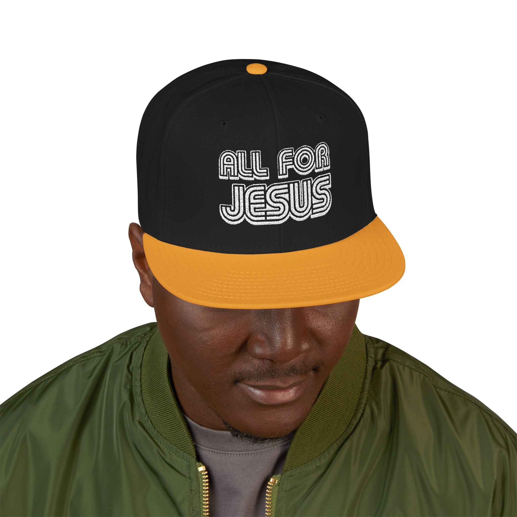 All for Jesus | Embroidered Snapback Cap