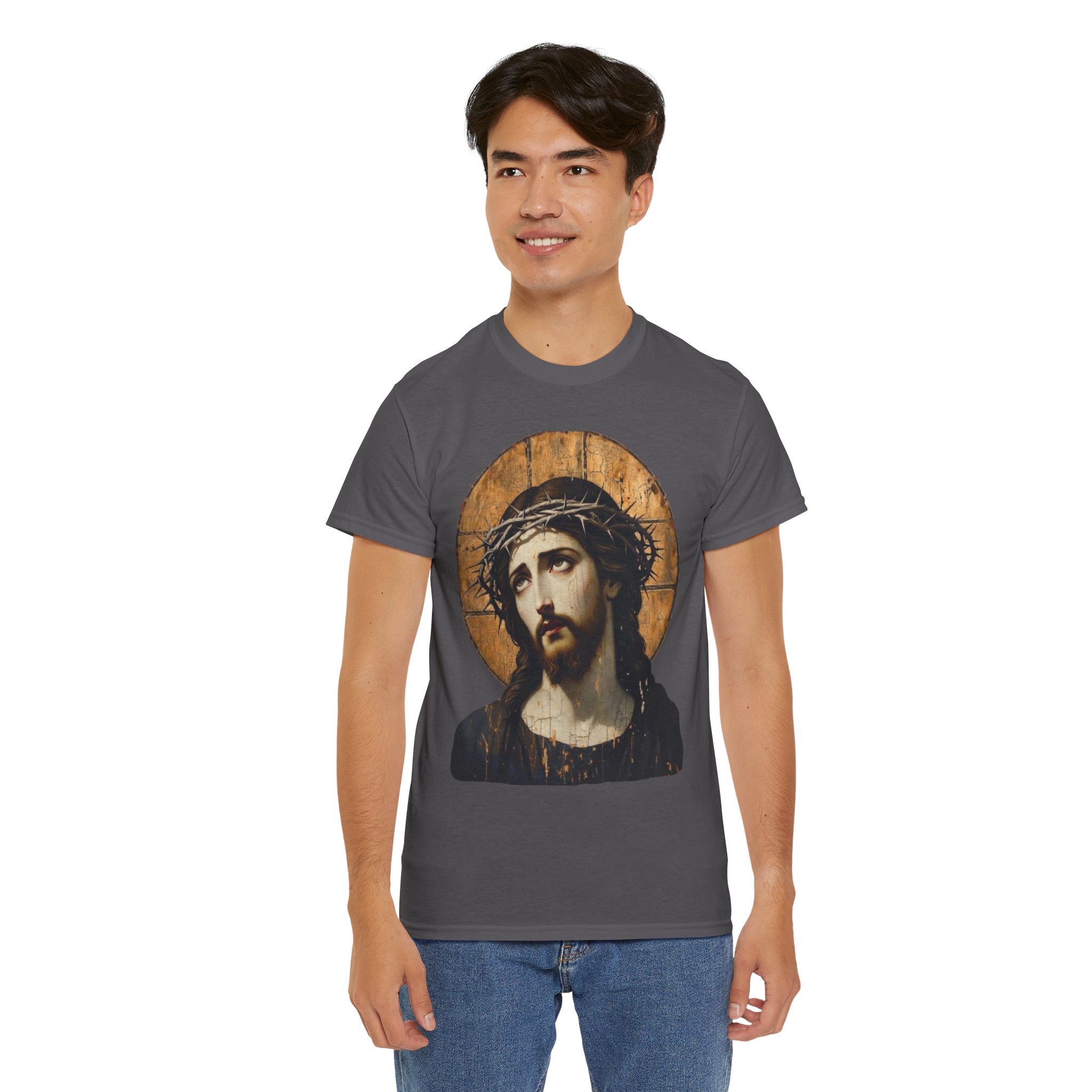 Jesus Crown of Thorns | Heavy T-Shirt