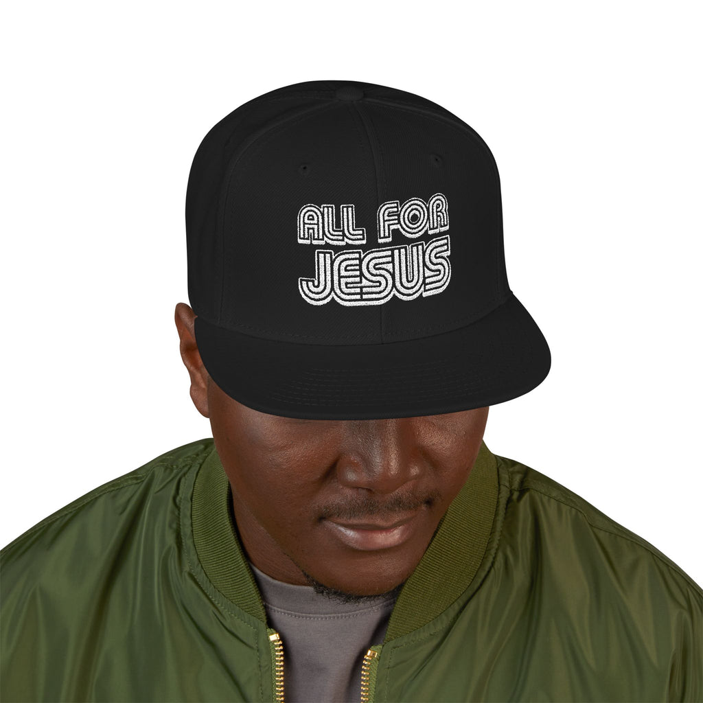 All for Jesus | Embroidered Snapback Cap