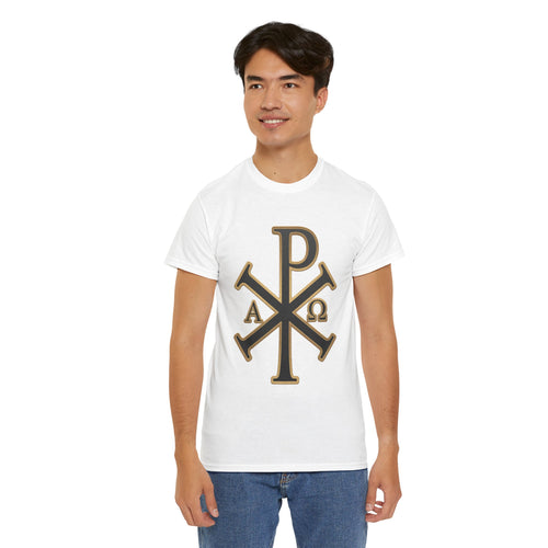 Chi Rho Cross | Heavy T-Shirt