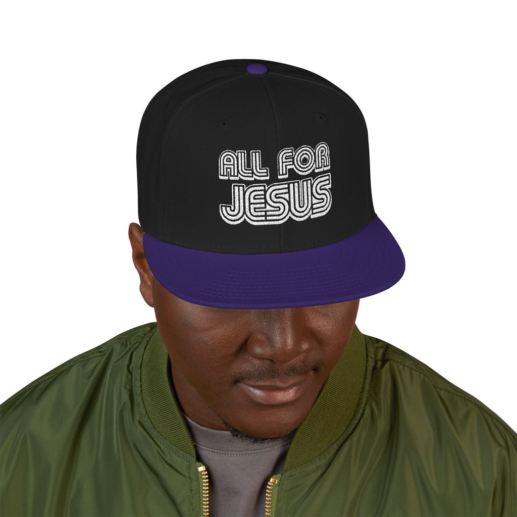 All for Jesus | Embroidered Snapback Cap