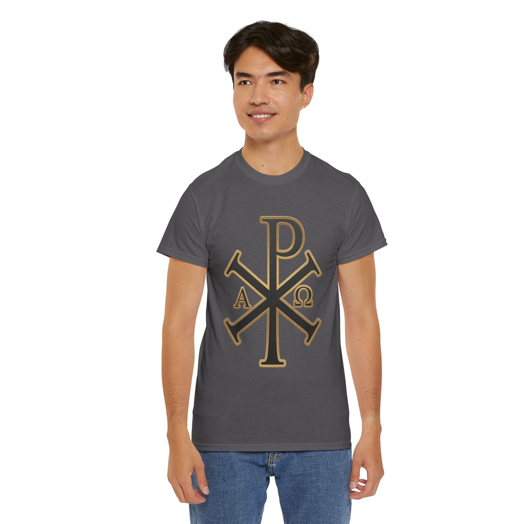Chi Rho Cross | Heavy T-Shirt