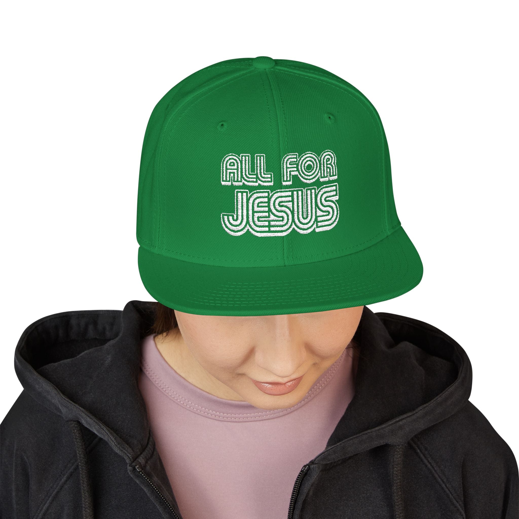 All for Jesus | Embroidered Snapback Cap | Limited Edition