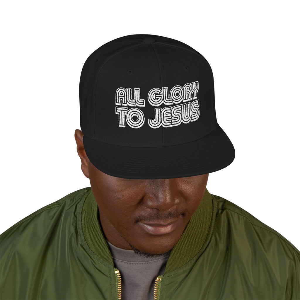 All Glory to Jesus | Embroidered Snapback Cap