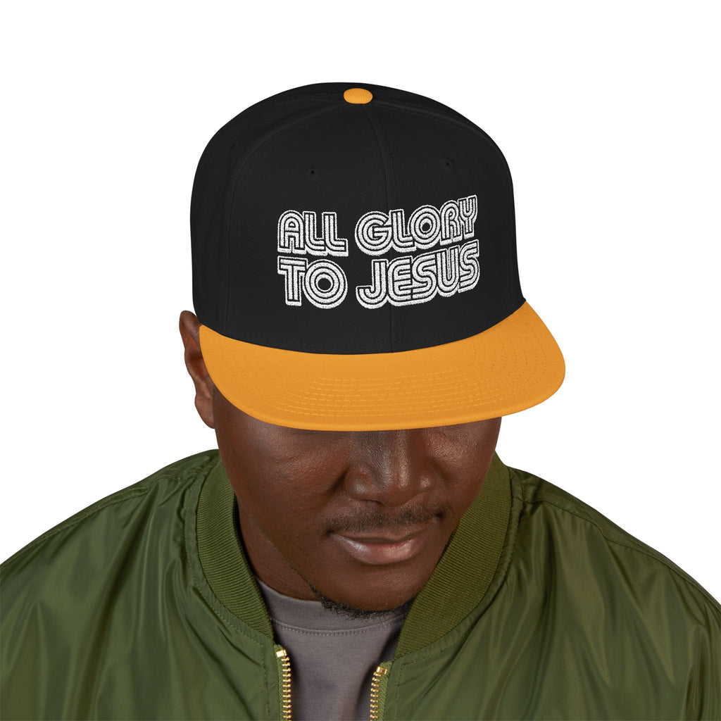 All Glory to Jesus | Embroidered Snapback Cap