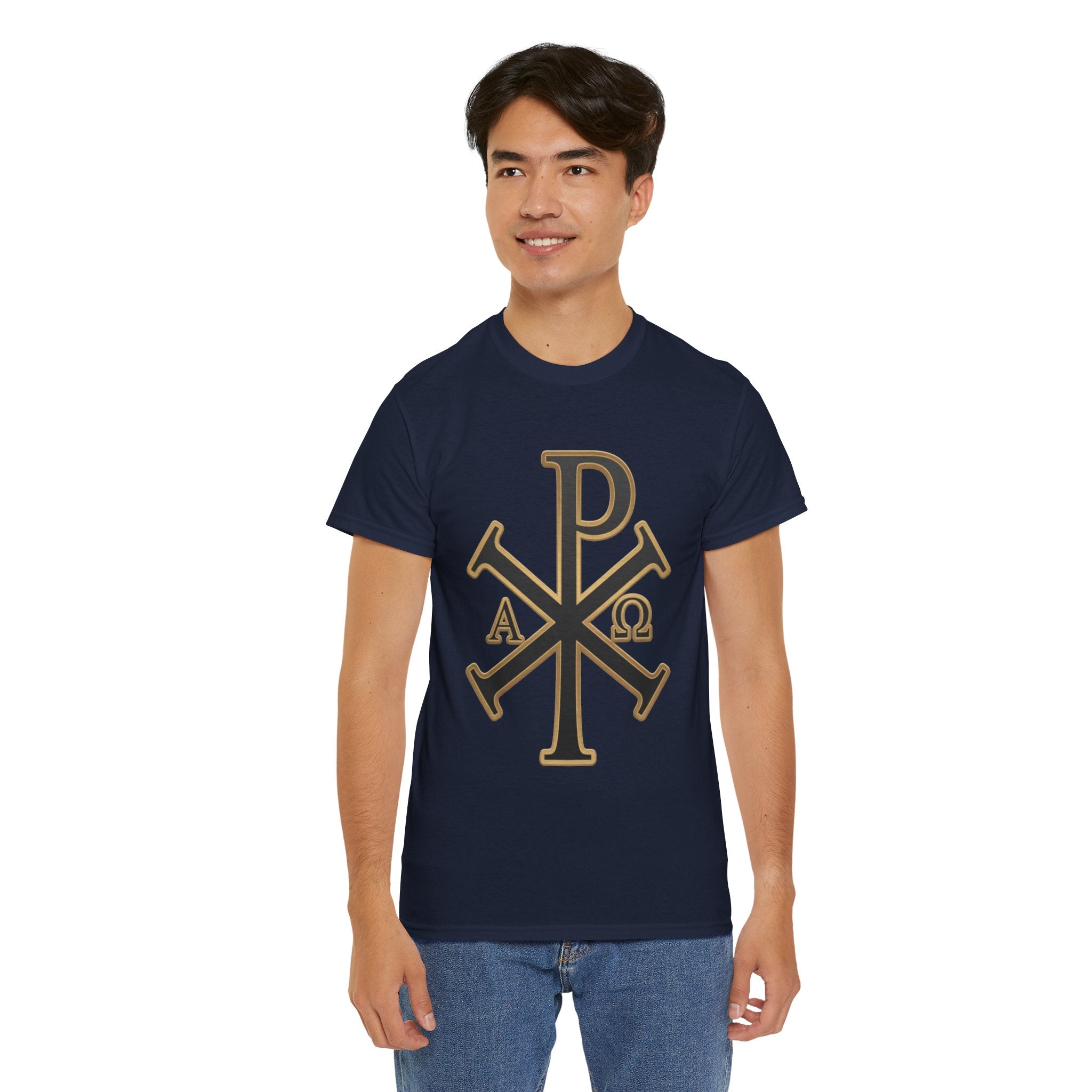 Chi Rho Cross | Heavy T-Shirt