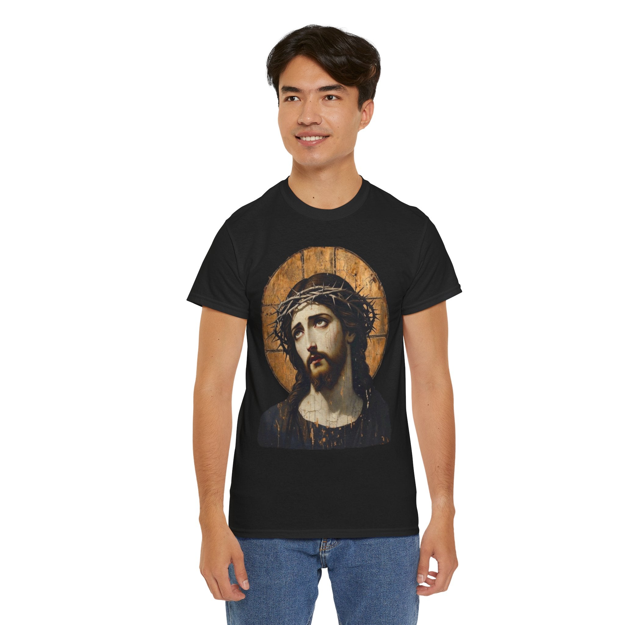 Jesus Crown of Thorns | Heavy T-Shirt